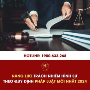 Năng Lực Trách Nhiệm Hình Sự Theo Quy Định Pháp Luật Mới Nhất 2024