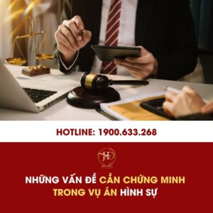 Những vấn đề cần chứng minh trong vụ án hình sự