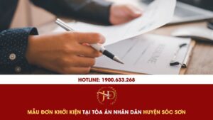 Mẫu Đơn Khởi Kiện Tại Tòa Án Nhân Dân Huyện Sóc Sơn