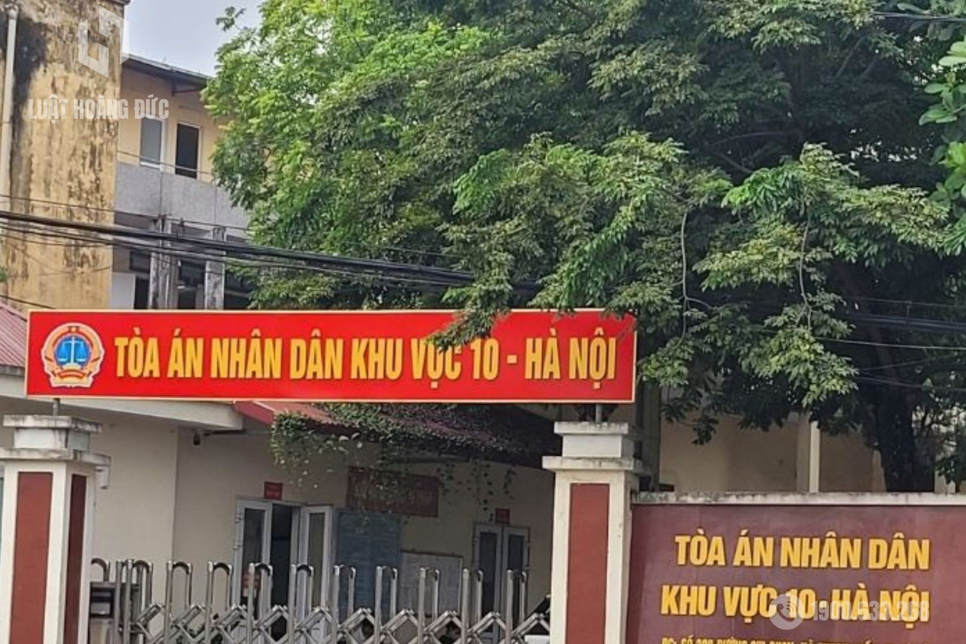 Trụ sở TAND khu vực 10 - Hà Nội.